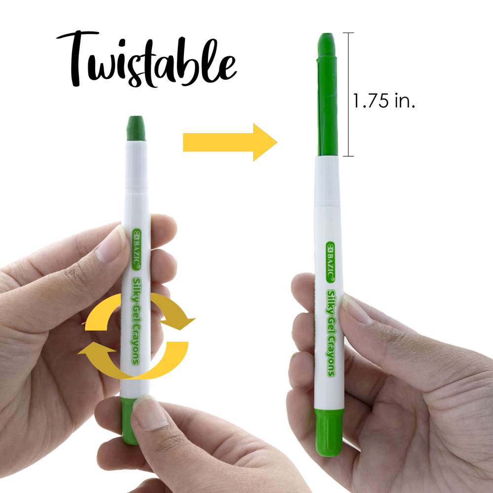 12 Color Silky Gel Crayons