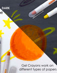 24 Color Silky Gel Crayons