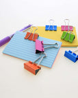 Medium 1 1/4" (32mm) Assorted Color Binder Clip (8/Pack)
