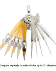 Metal Ball Bearing Compass w/