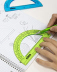 Assorted Color Semicircular 6" Protractor
