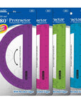 Assorted Color Semicircular 6" Protractor