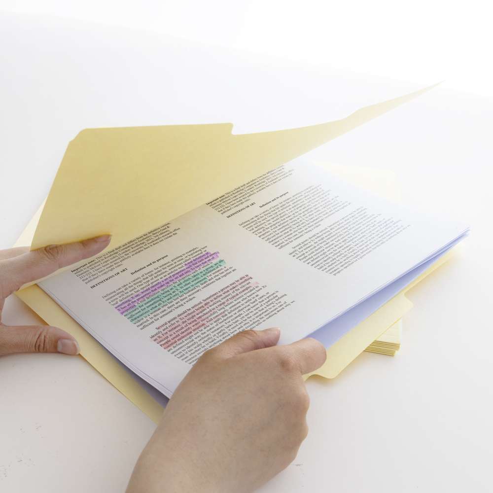 1/3 Cut Letter Size Manila File Folder (6/Pack)