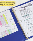 1.5" Assorted Color 3-Ring Binder w/ 2-Pockets