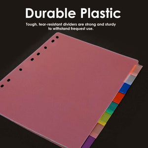 Dividers w/ 8-Insertable Color Tabs
