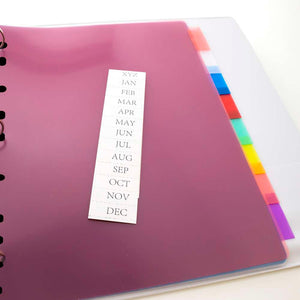 Dividers w/ 8-Insertable Color Tabs