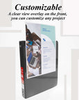 Binder View 1" Black 3-Ring w/ 2-Pockets