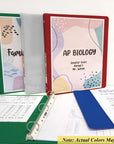 1" Asst. Color 3-Ring View Binder w/ 2-Pockets