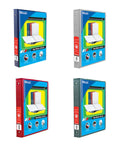 1" Asst. Color 3-Ring View Binder w/ 2-Pockets