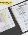 1" Black 3-Ring Binder w/ 2-Pockets