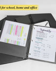 Binder 1" Black 3-Ring w/ 2-Pockets