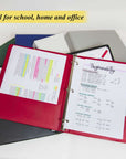 1" Asst. Color 3- Ring Binder w/ 2-Pockets