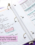 1" Asst. Neon Color 3-Ring View Binder w/ 2-Pockets