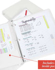 Binder 1.5" White 3-Ring w/ 2-Pockets
