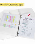 Binder 1.5" White 3-Ring w/ 2-Pockets