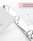 Binder View 0.5" White 3-Ring w/ 2-Pockets