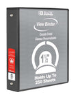 1.5" Black 3-Ring View Binder w/ 2-Pockets