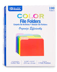 1/3 Cut Letter Size Color File Folder (100/Box)
