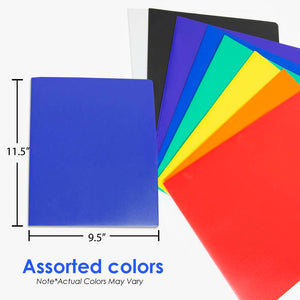 Poly 2-Pockets Portfolio - Solid Color