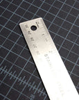 12" Stainless Steel Ruler w/ Non Skid Back (30cm)