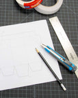 12" Stainless Steel Ruler w/ Non Skid Back (30cm)
