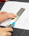 12" Stainless Steel Ruler w/ Non Skid Back (30cm)