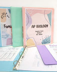 1" Asst. Pastel Color 3-Ring View Binder w/ 2-Pockets