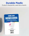 Translucent Swing Lock Report Cover