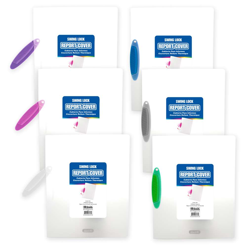 Translucent Swing Lock Report Cover