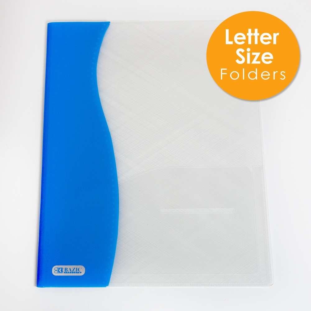 Two Tone 2-Pocket Poly Portfolio