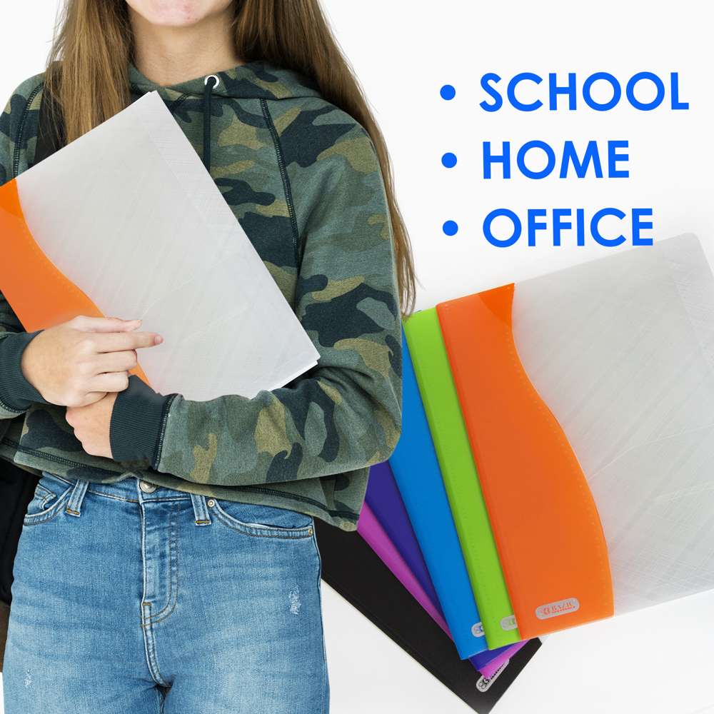 Two Tone 2-Pocket Poly Portfolio