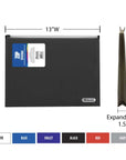 Assorted Color A4/Letter Size Zip Envelope
