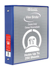 1.5" Blue 3-Ring View Binder w/ 2-Pockets