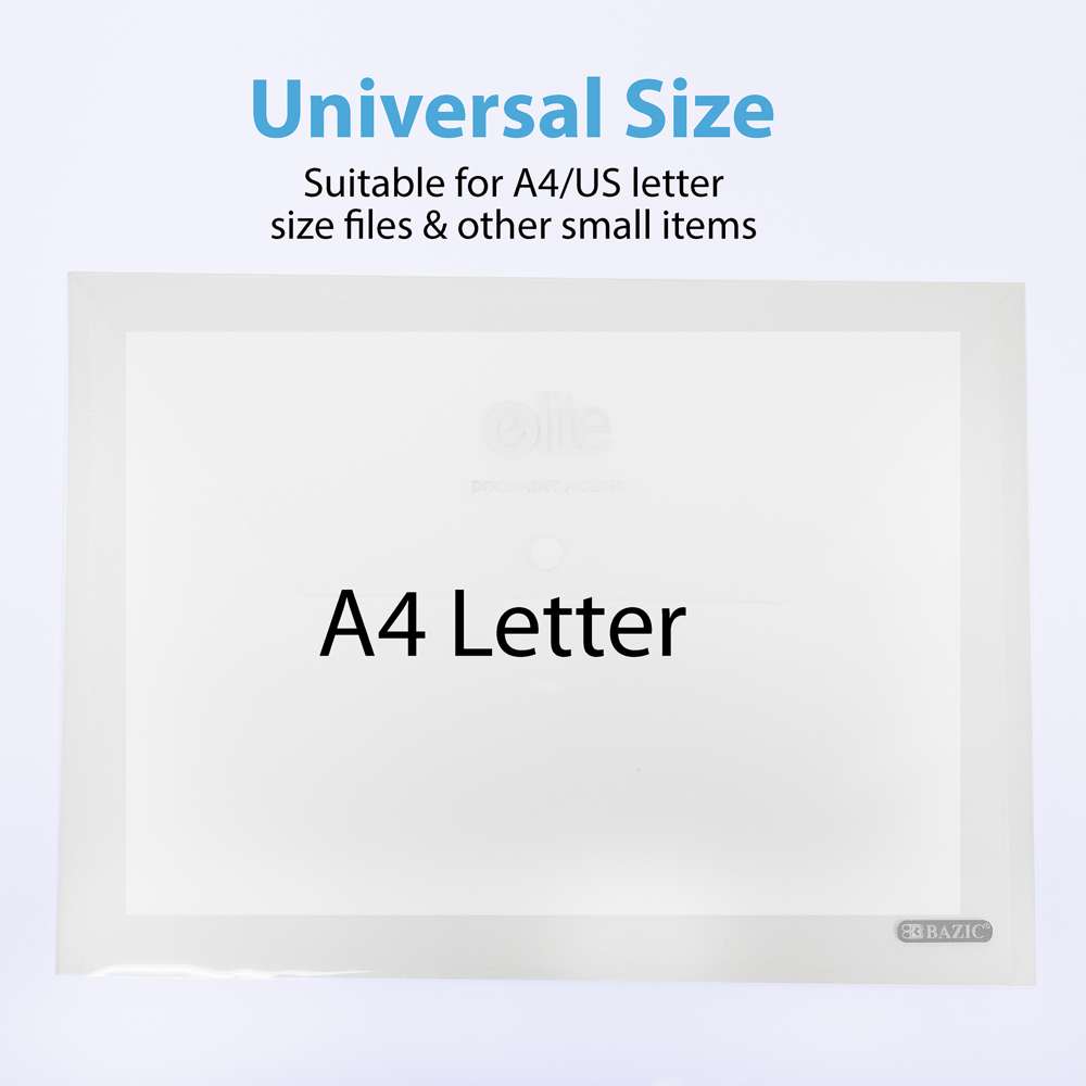 Elite Letter Size Clear Document Holders (2/Pack)