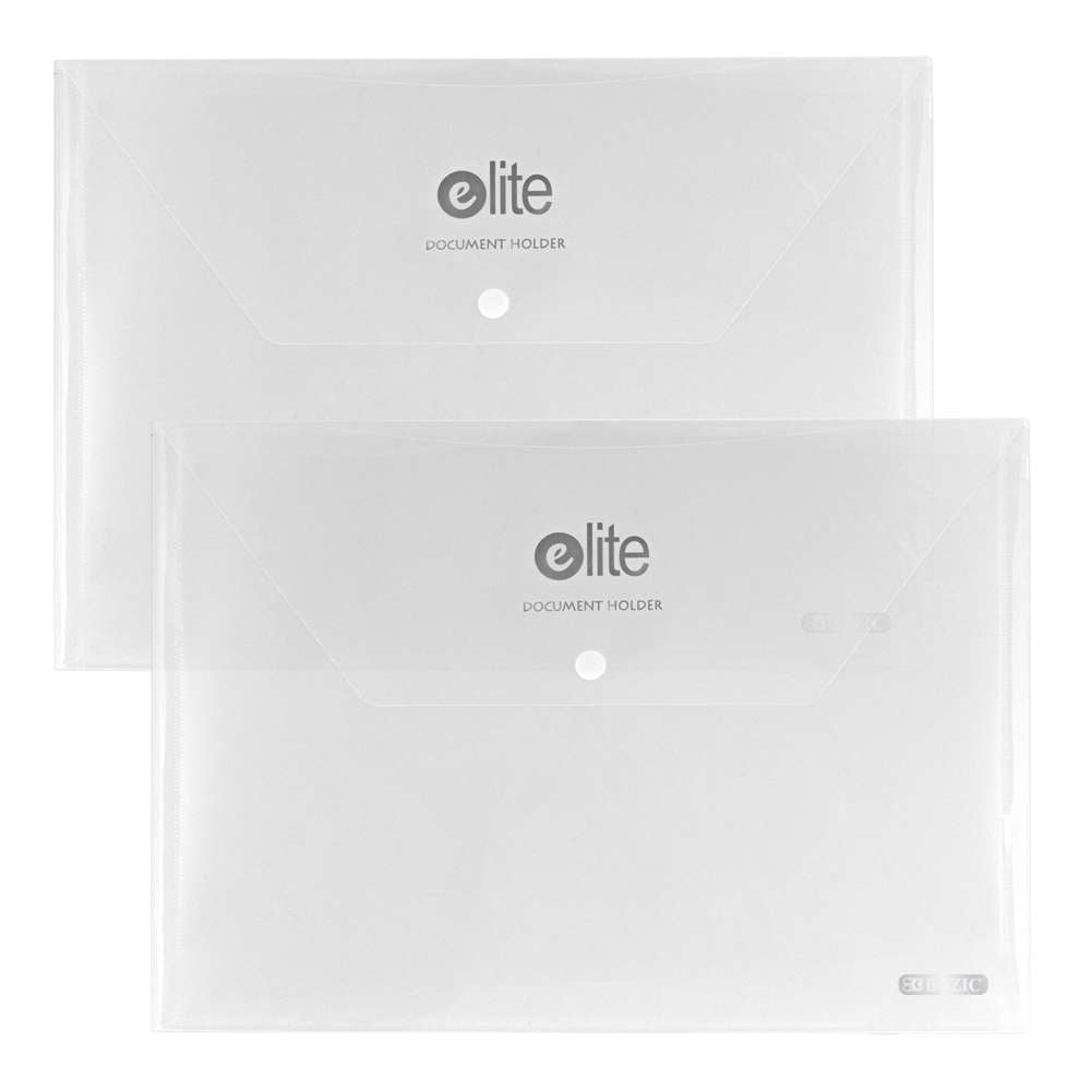 Elite Letter Size Clear Document Holders (2/Pack)