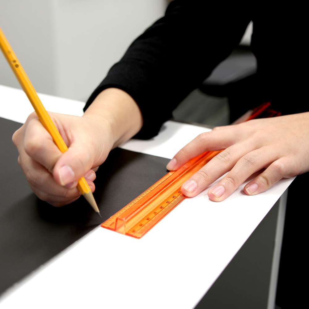 12" (30cm) Ruler w/ Handle Grip