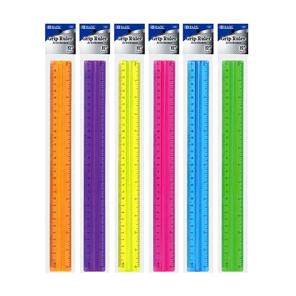 12" (30cm) Ruler w/ Handle Grip