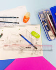 Plastic Ruler Claro Transparent 12" (30cm)