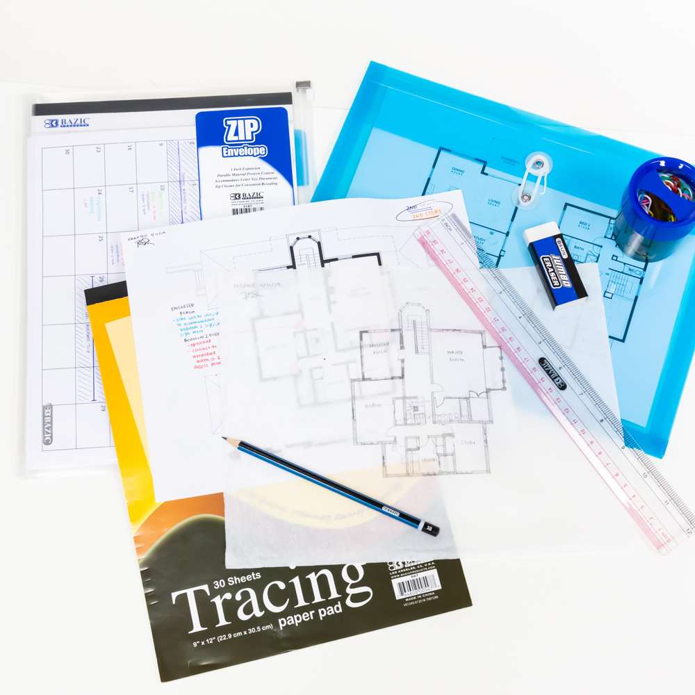 Claro 12" (30cm) Transparent Plastic Ruler