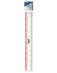 Plastic Ruler Claro Transparent 12" (30cm)