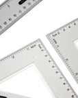 4-Piece Geometry Ruler Combination Sets