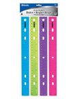 12" (30cm) Jeweltones Color Ruler (4/Pack)