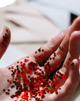 1lb / 16 oz Red Glitter