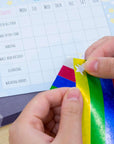 Assorted Color Foil Star Label (660/Pack)