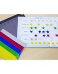 Assorted Color Foil Star Label (660/Pack)