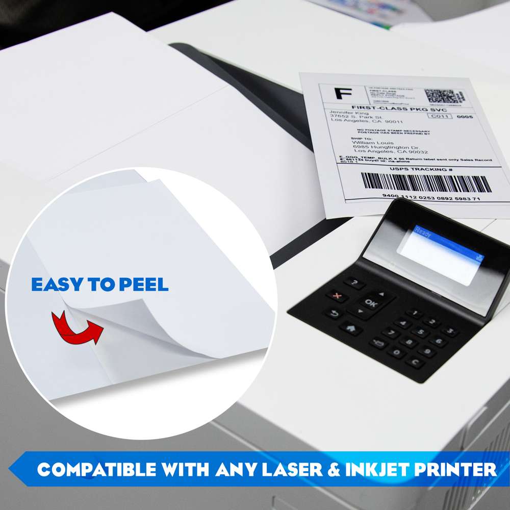 8.5" X 5.5" Shipping Labels (20/Pack)