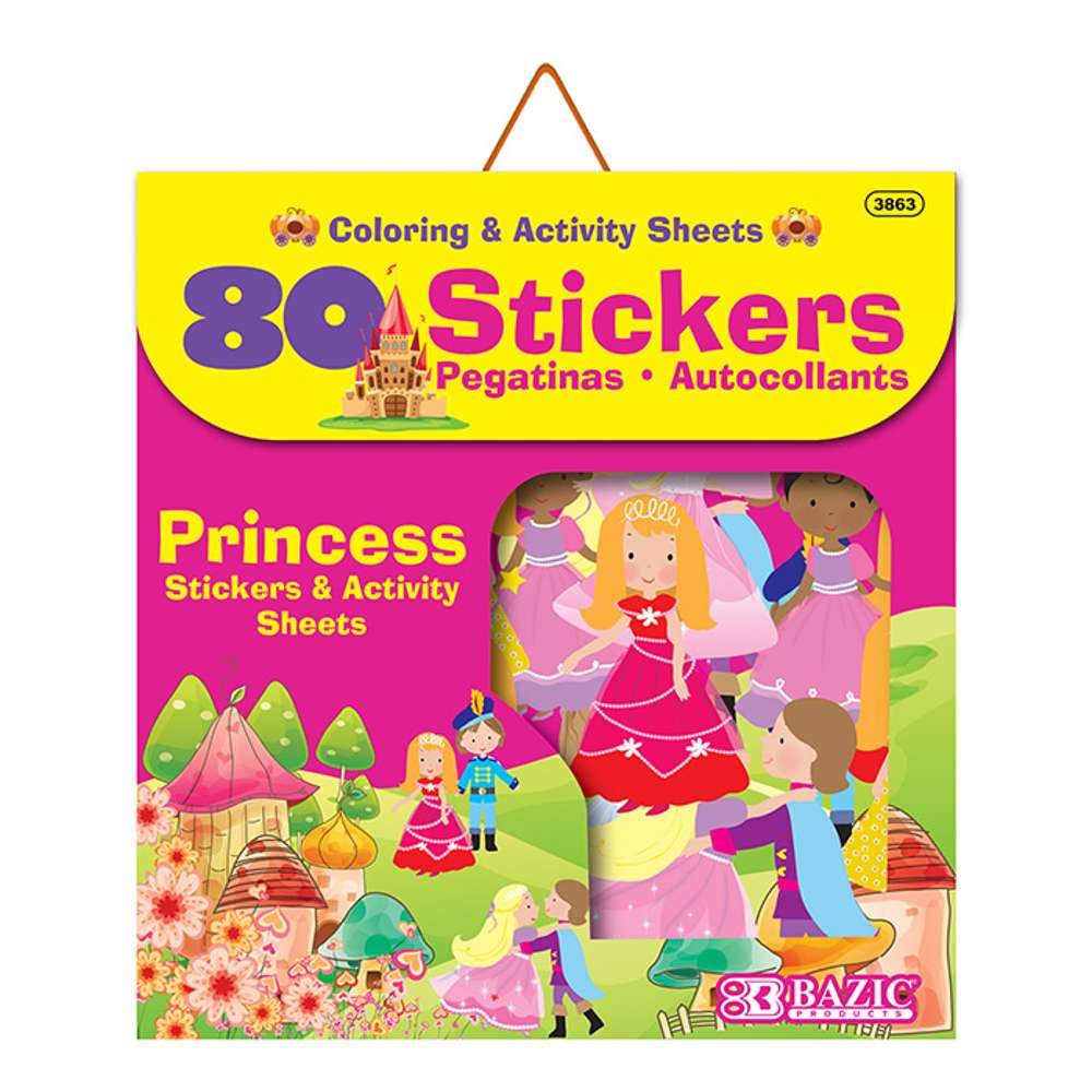 Princess Series Assorted Sticker (80/Bag)