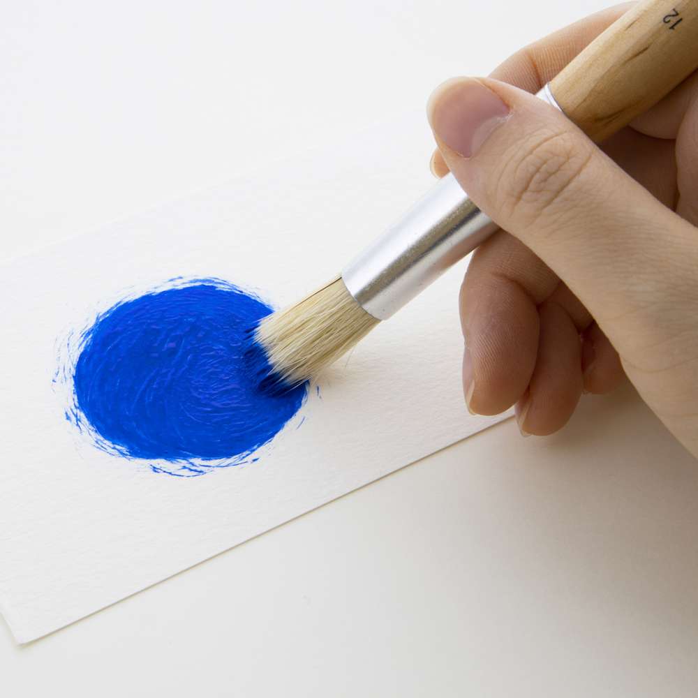 Round Natural Bristle Stencil Brush (4/Pack)