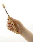 Paint Stencil Brush Round Natural Bristle (4/Pack)