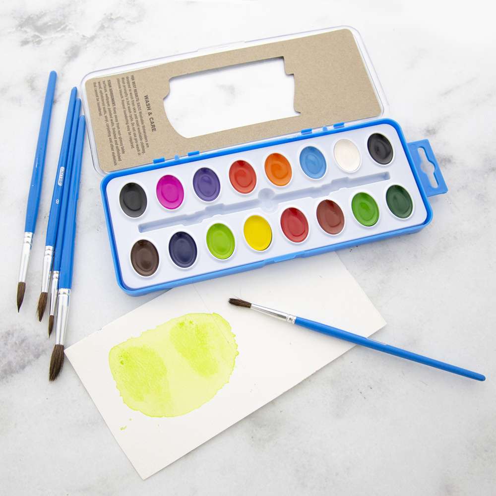 Round Natural Hair Paint Brush (5/Pack)